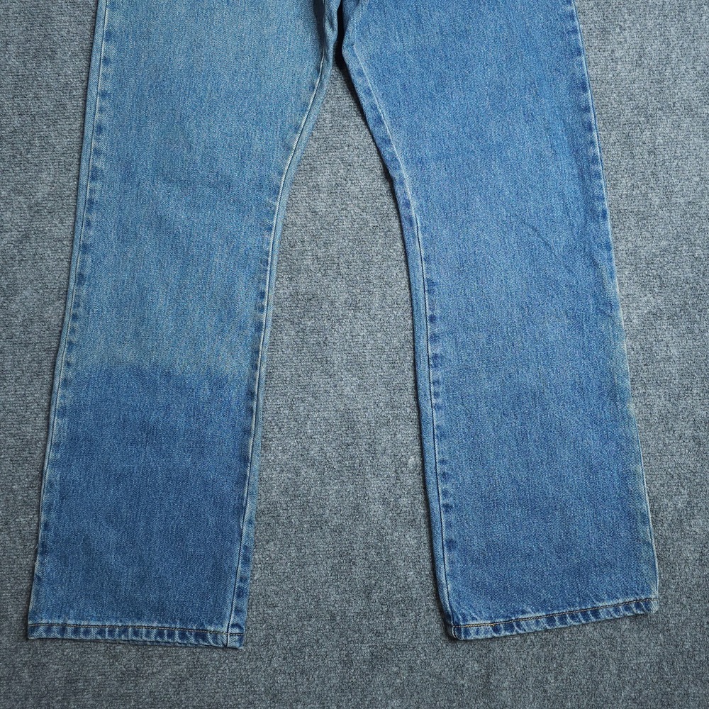 Levi's 517 Boot Cut Jeans Mens 33x32 Medium Wash Workwear Western Distressed Y2K - Picture 7 of 14